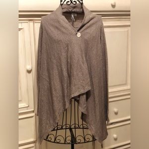 Sunday Grey/Silver Button Cardigan
